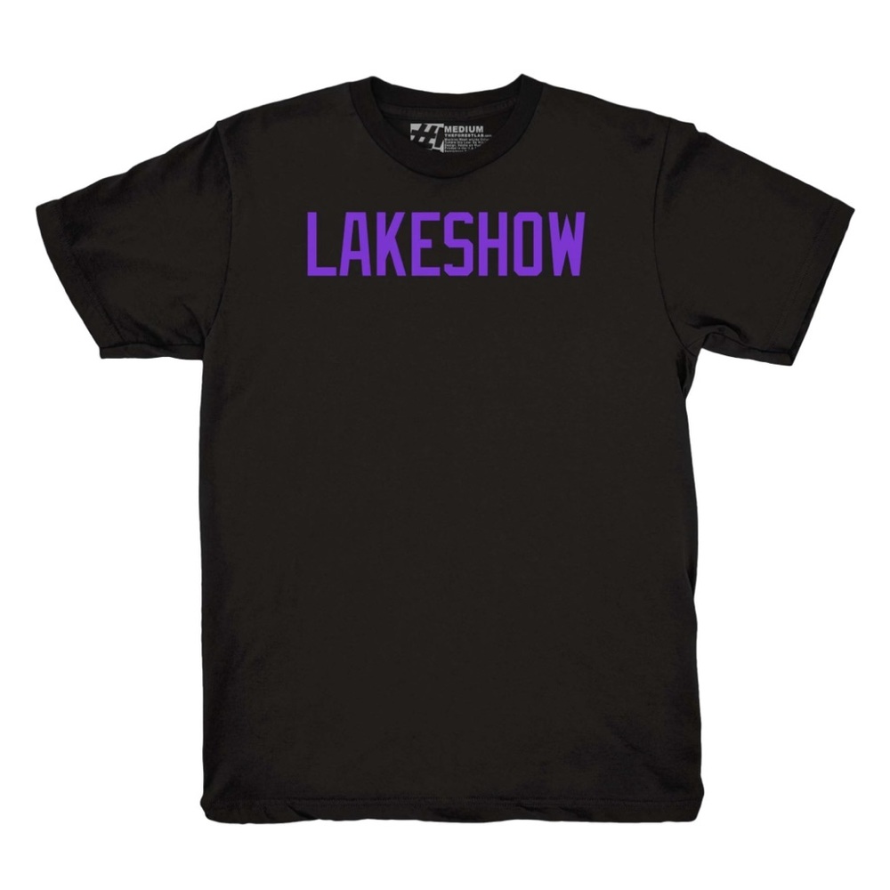 The Forest Lab Los Angeles Lakers LAKESHOW Black & Purple T-Shirt Size 5XL New